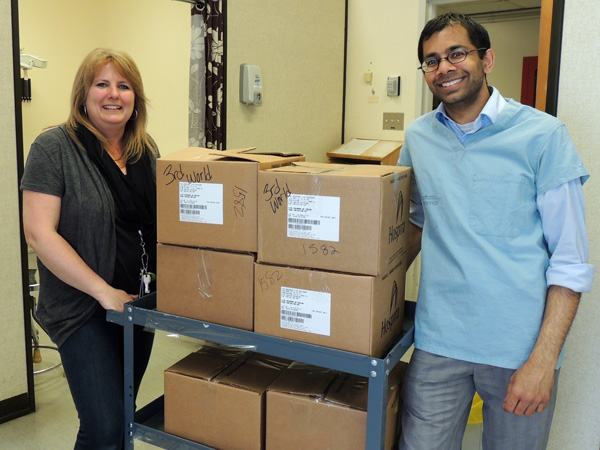 Wendy Glousher and Dr Sachin Chitte