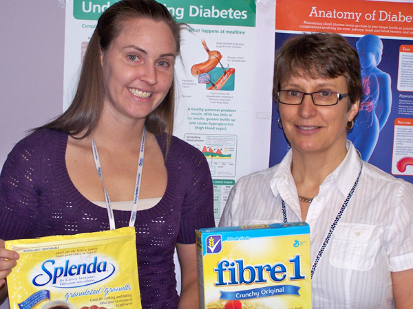 KDH Diabetes educators Julia Hicks (left), registered dietitian, and Heather Kamenz (right), registered nurse