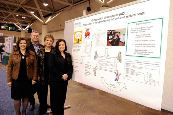 The KDH Team at HealthAchieve, left to right: Catherine Van Vliet, Colin Goodfellow, Cathy Watson, Janet York-Lowry